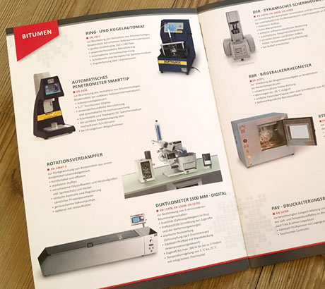 Gestaltung eines mehrseitigen Produktkatalogs im Corporate Design