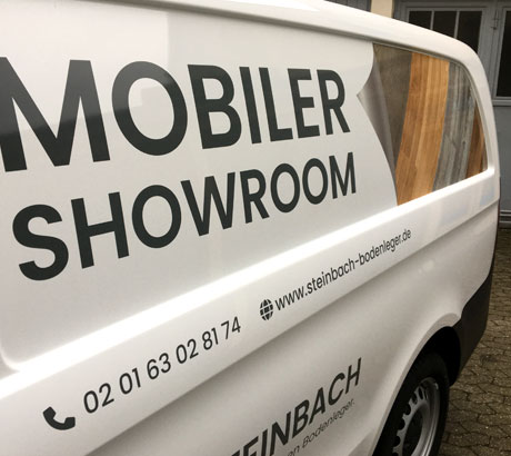 Fahrzeugbeschriftung für Handwerksbetrieb mit auffälligem Design