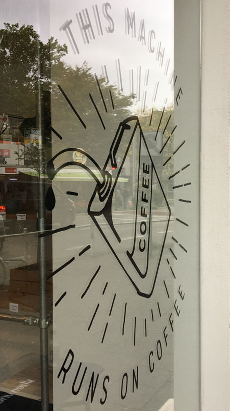 Folienplott Fenster Bohnenkartell Essen