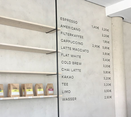 Wandbeschriftung auf Beton Preisliste