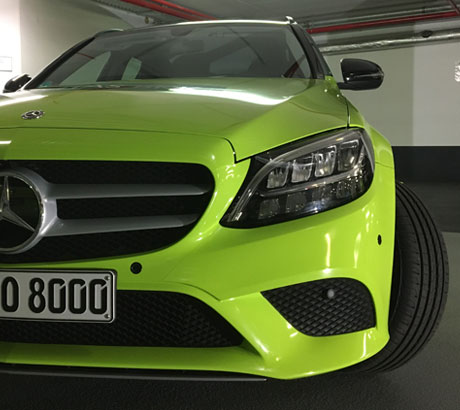 Detail Vollfolierung eines Firmenwagens